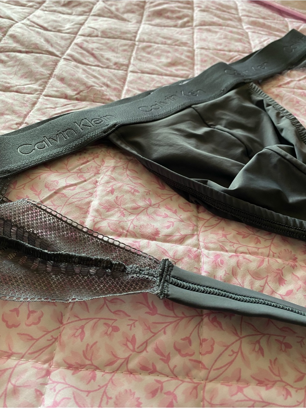 Calvin Klein Black Mesh Bikini Briefs & Jockstrap Duo - Picture 3 of 5